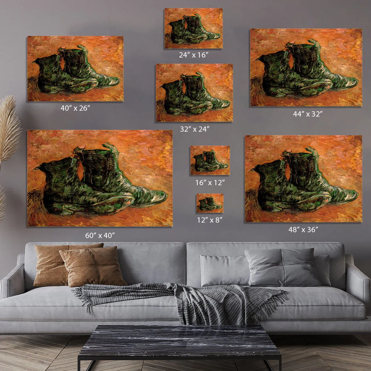 A Pair of Shoes by Van Gogh Canvas Print or Poster