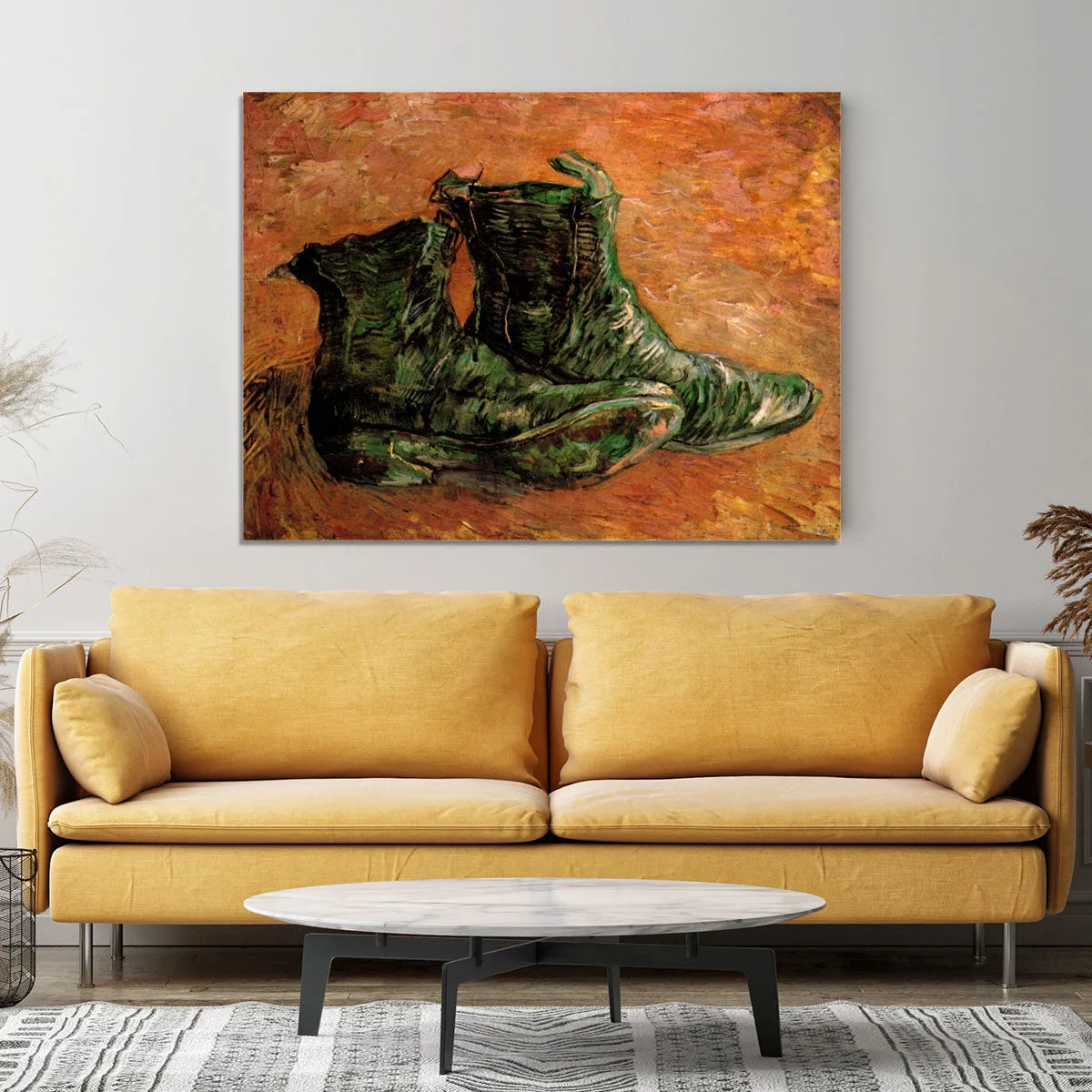 A Pair of Shoes by Van Gogh Canvas Print or Poster