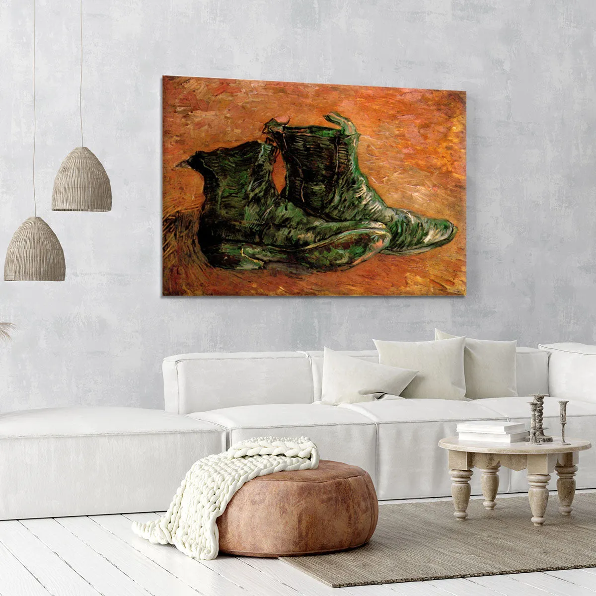 A Pair of Shoes by Van Gogh Canvas Print or Poster