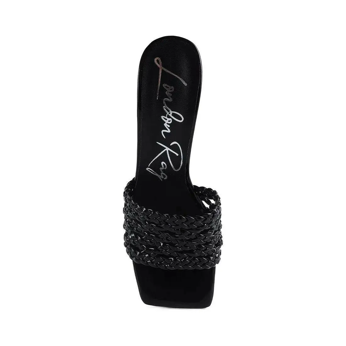 Adorbs Braided Straps Slip on Sandals