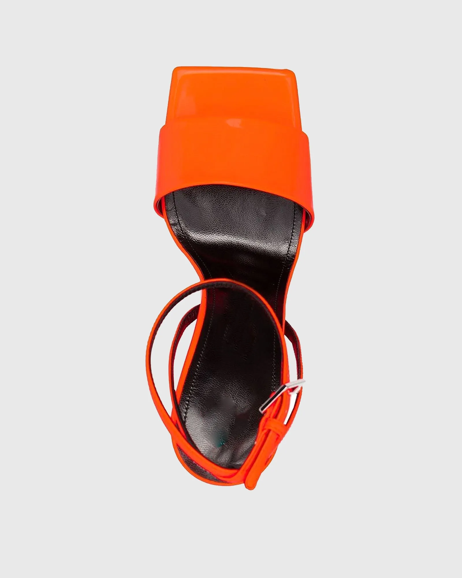 Alma Heterotypic Heel Strap Sandals In Orange