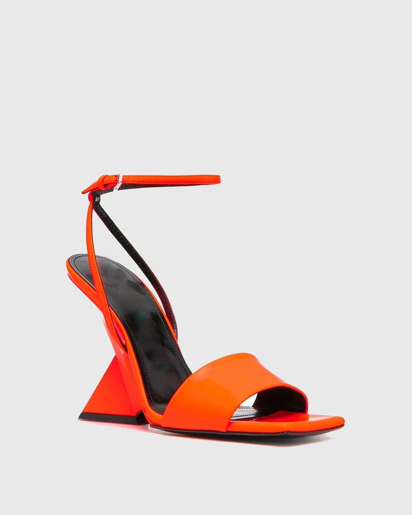 Alma Heterotypic Heel Strap Sandals In Orange