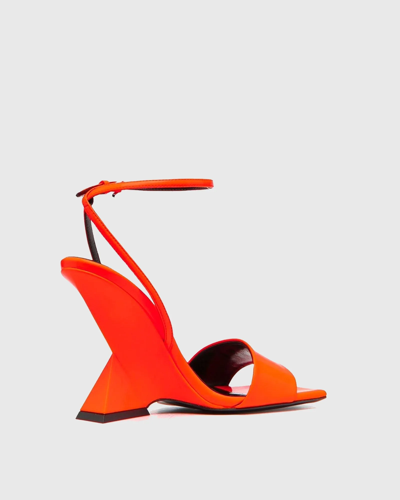 Alma Heterotypic Heel Strap Sandals In Orange