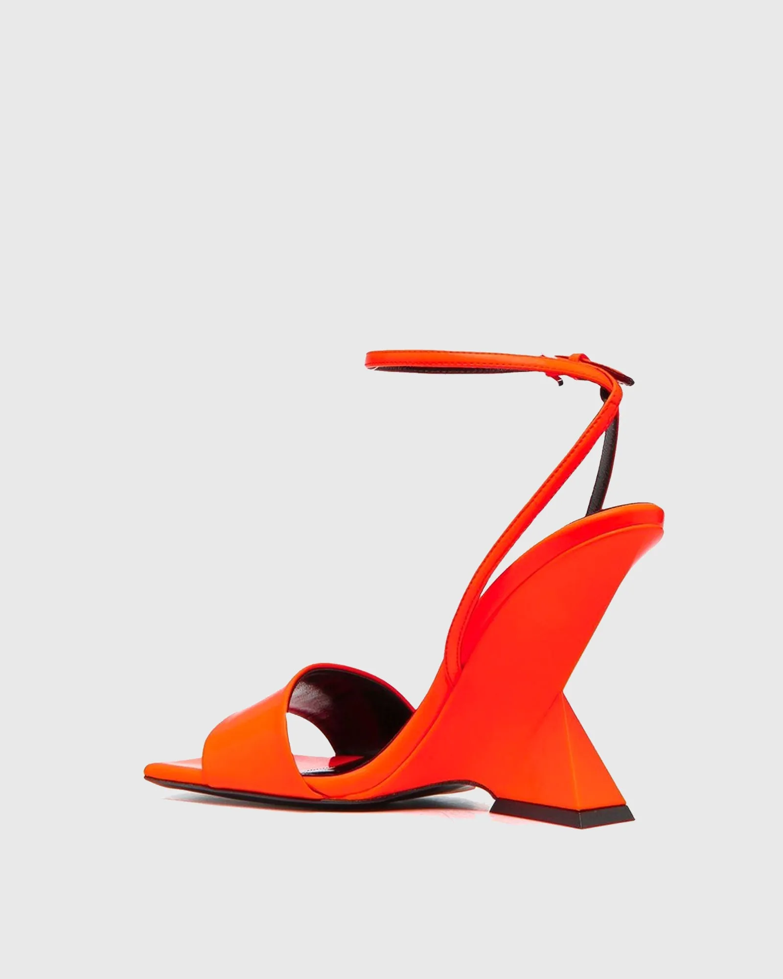 Alma Heterotypic Heel Strap Sandals In Orange