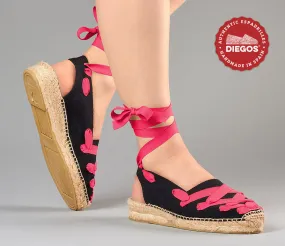 Black Pamplona Catalina espadrille