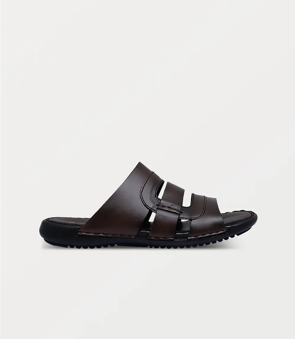 BM6812-BROWN-Men Slipper