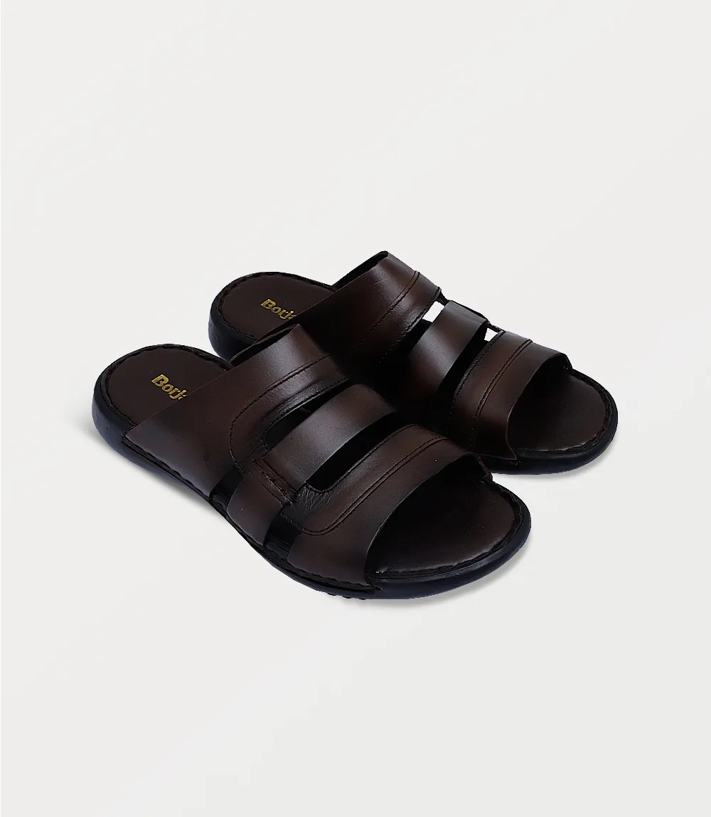 BM6812-BROWN-Men Slipper