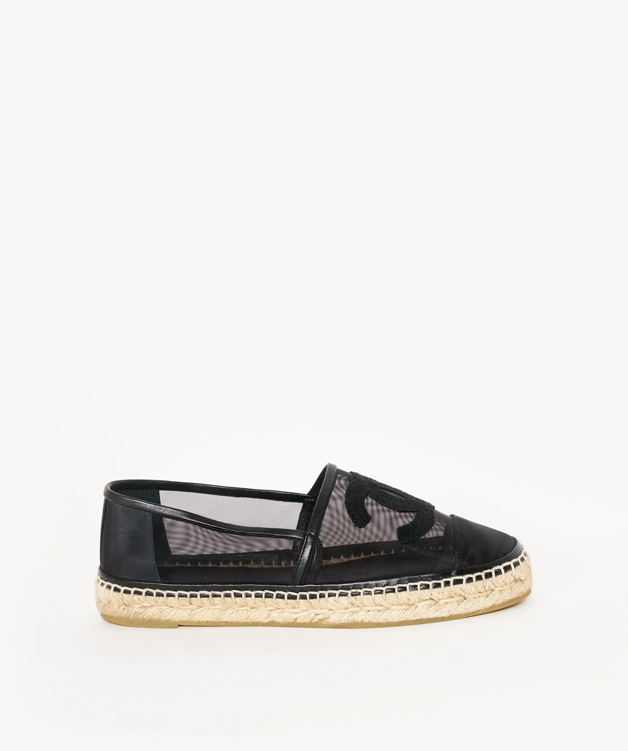 Chanel Black Espadrilles Size 40