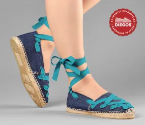 Denim Pamplona espadrilles