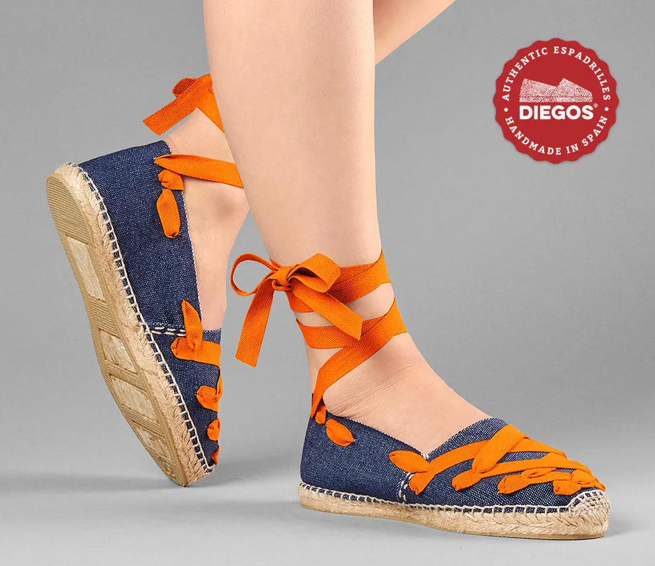 Denim Pamplona espadrilles