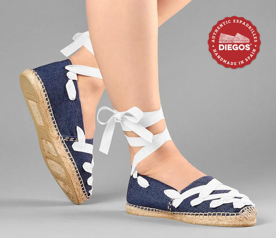Denim Pamplona espadrilles