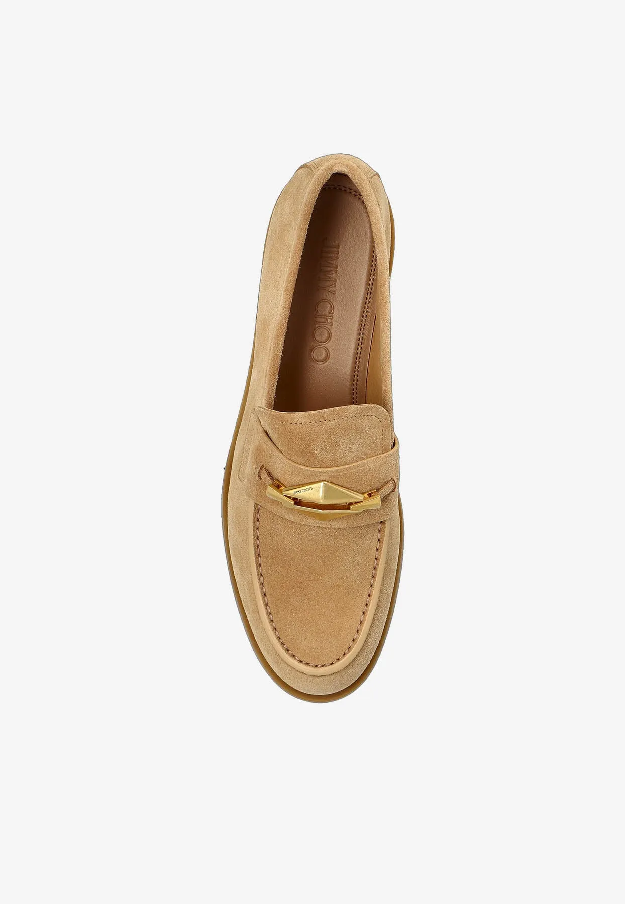 Maddie Diamond Suede Loafers