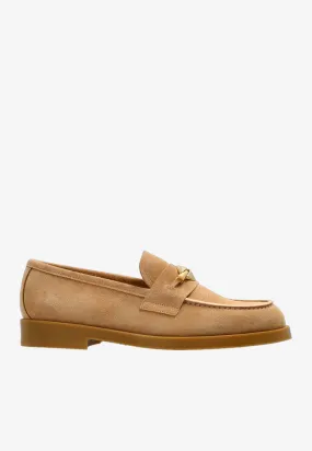 Maddie Diamond Suede Loafers