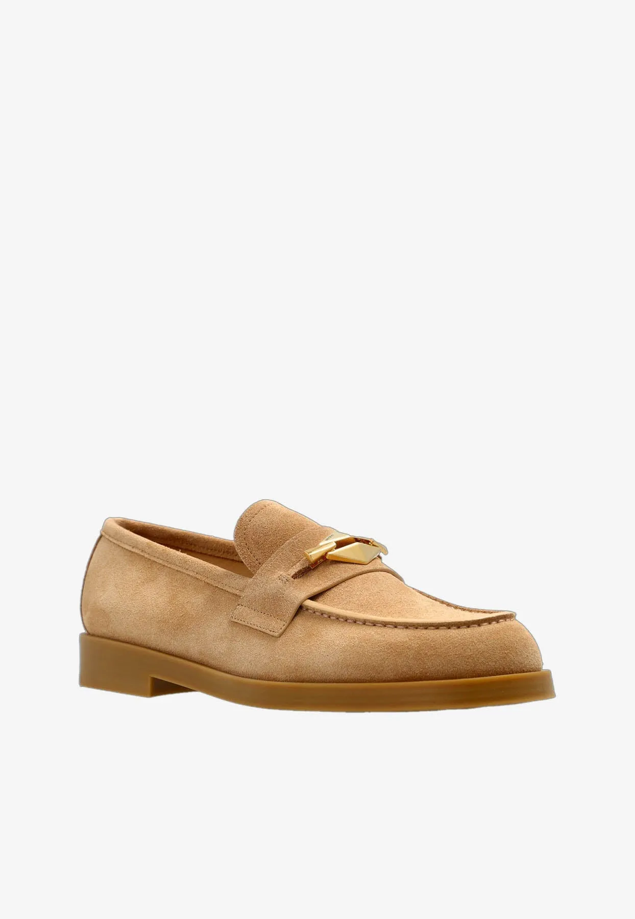 Maddie Diamond Suede Loafers