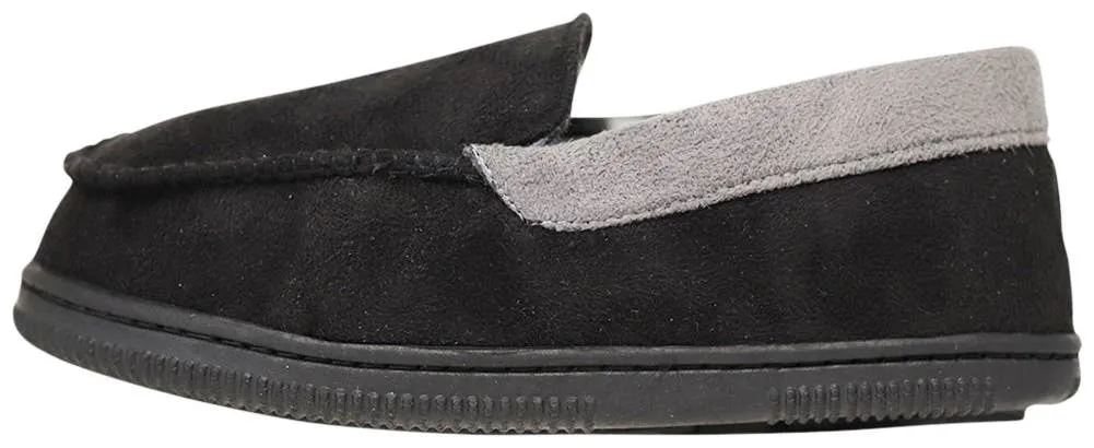 NORTY Tod Boys 6-10 Black/Grey Slippers 17500