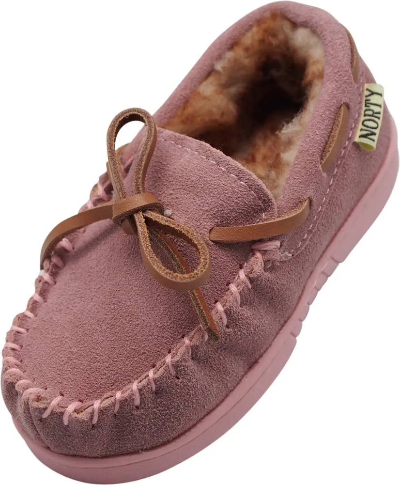 NORTY Tod Girls 6-10 Baby Pink Slippers 16955