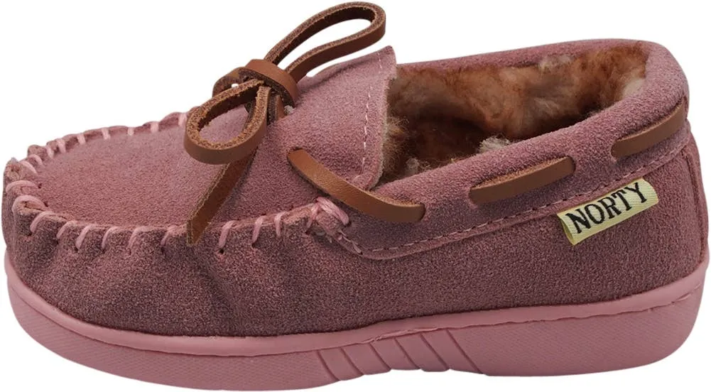NORTY Tod Girls 6-10 Baby Pink Slippers 16955