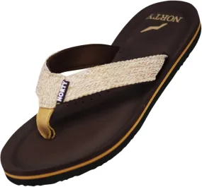Norty WOMENS 5-10 SANDAL FLIP FLOP KHAKI BROWN
