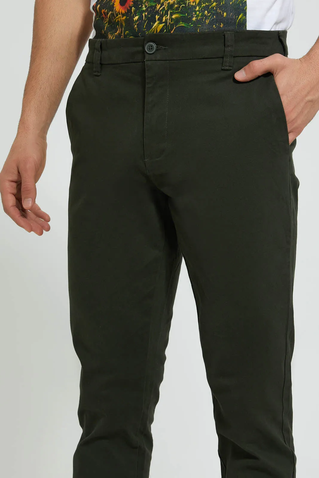 Olive Chino Trouser