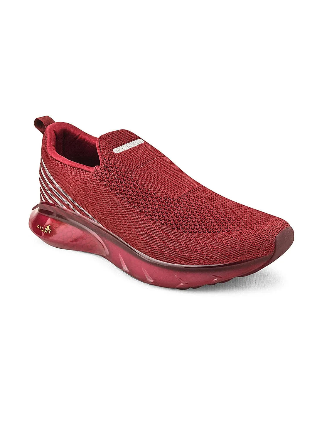 PILOT PRO Burgundy Men's Walking Shoes
