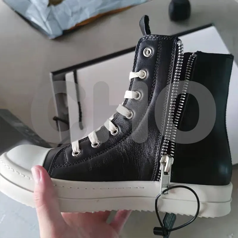 Rick Men Ripped Denim Boots