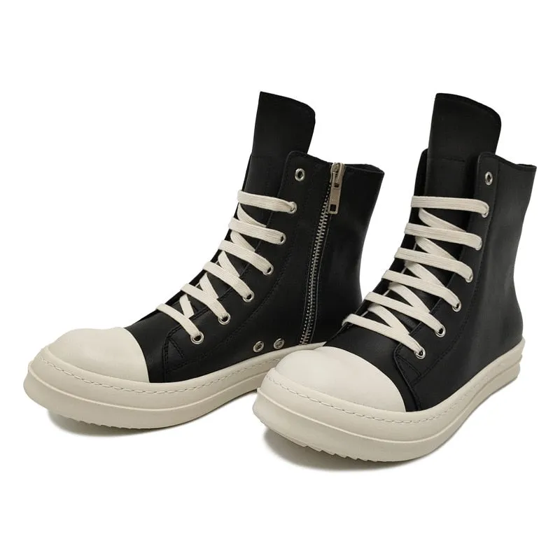 Rick Men Ripped Denim Boots
