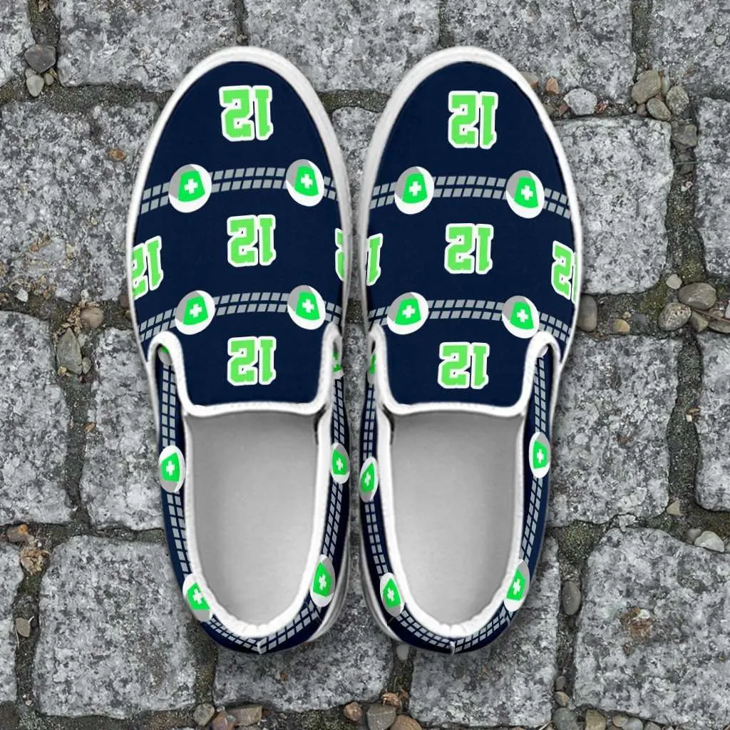 Seattle Nurse and #12 canvas Slip-on Shoes