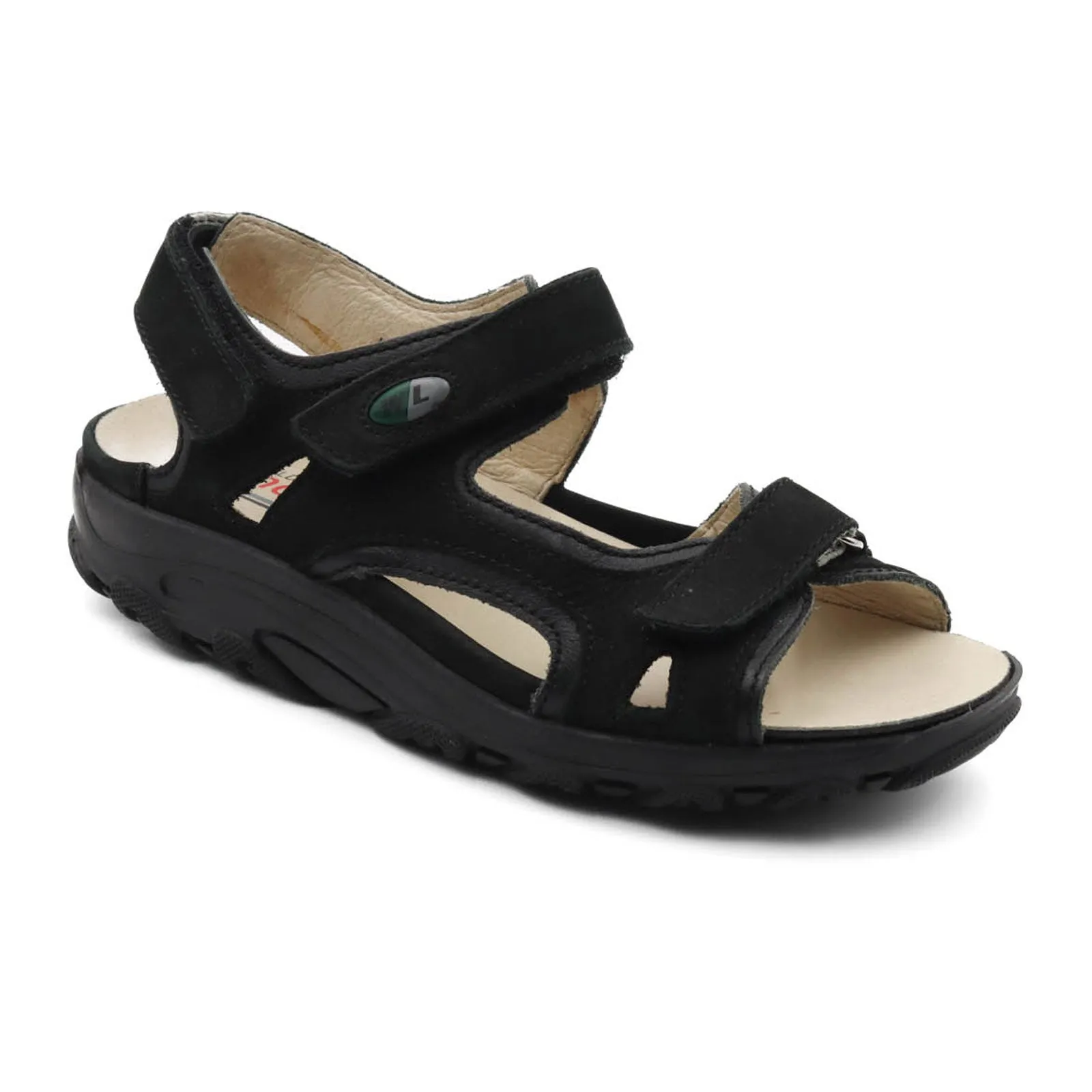 Waldlaufer Hanni 448002 Backstrap Sandal (Women) - Black