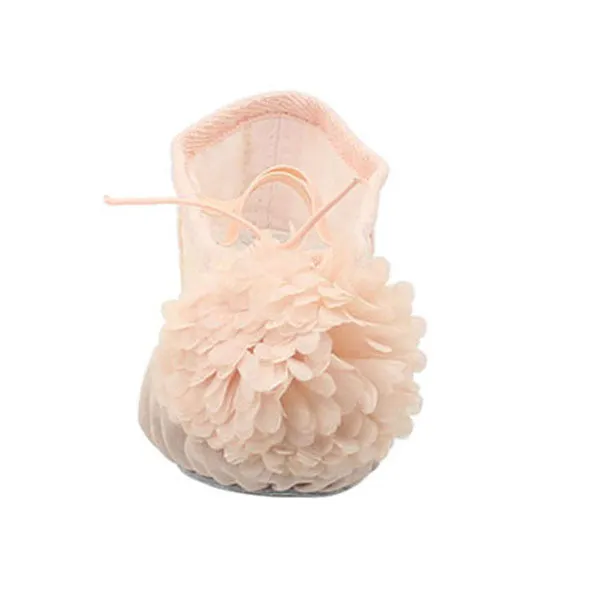 Woman's Canvas Ballet Dancing Shoes with Flower