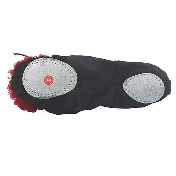 Woman's Canvas Ballet Dancing Shoes with Flower