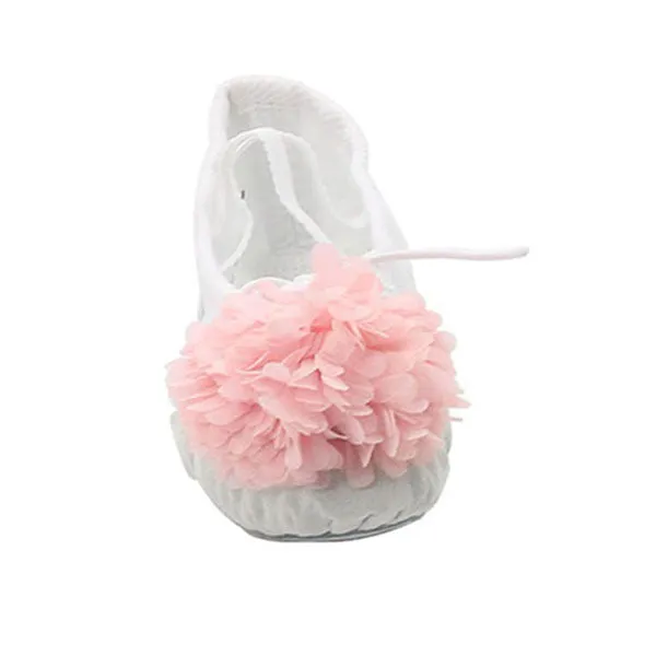 Woman's Canvas Ballet Dancing Shoes with Flower