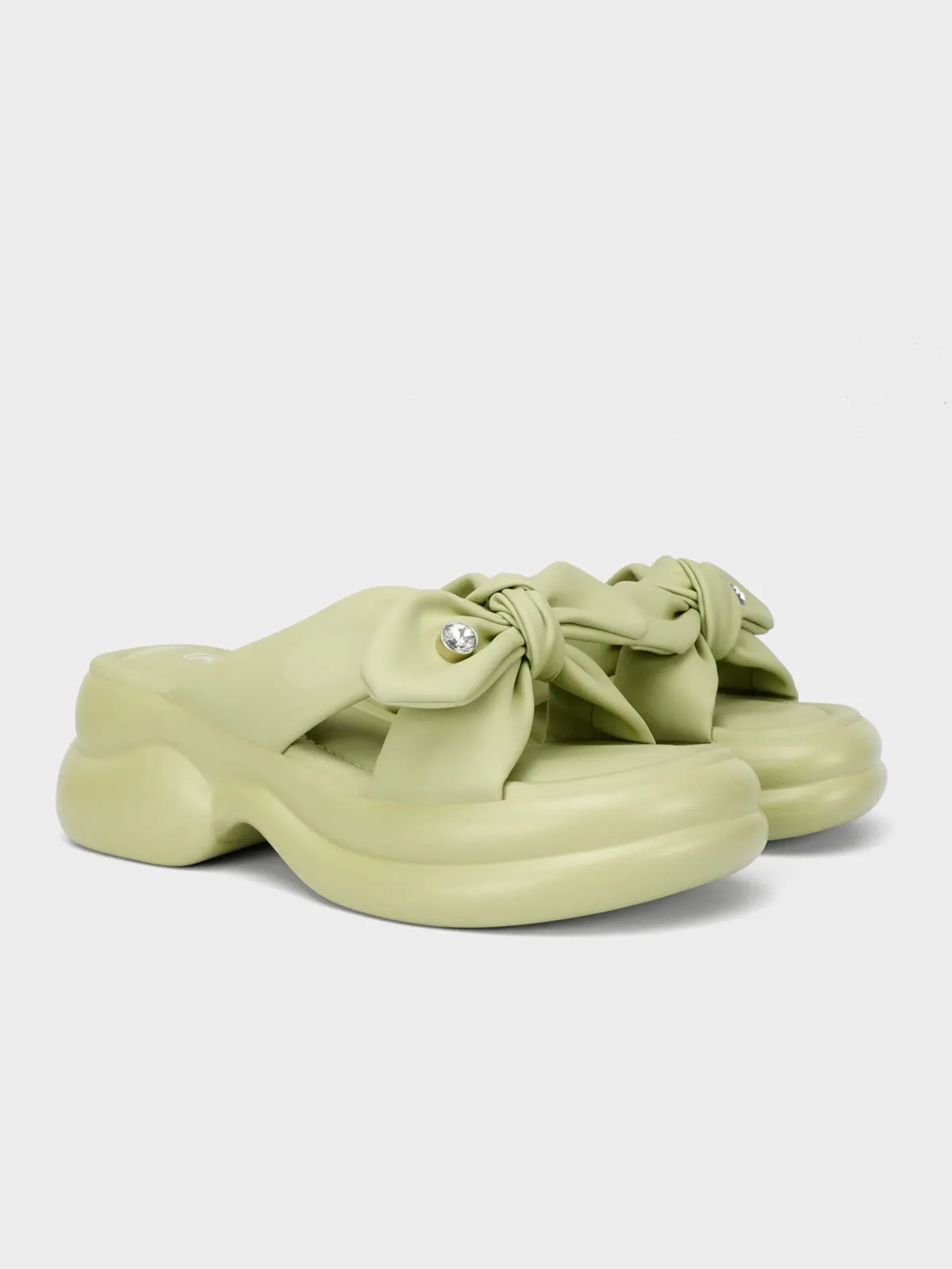 Womens "ARTIZ" Platform Sole Slippers