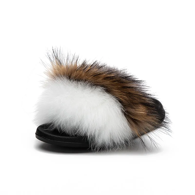 Women's Summer Soft Furry Flat Slippers
