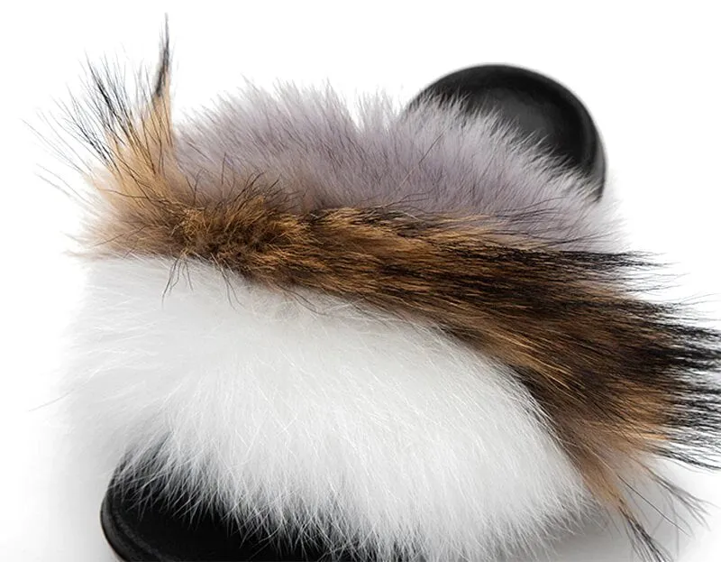 Women's Summer Soft Furry Flat Slippers