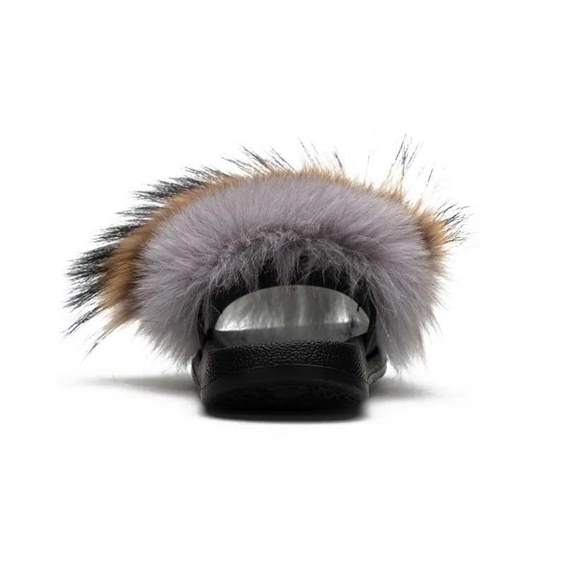 Women's Summer Soft Furry Flat Slippers